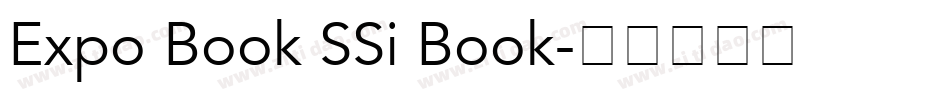 Expo Book SSi Book字体转换